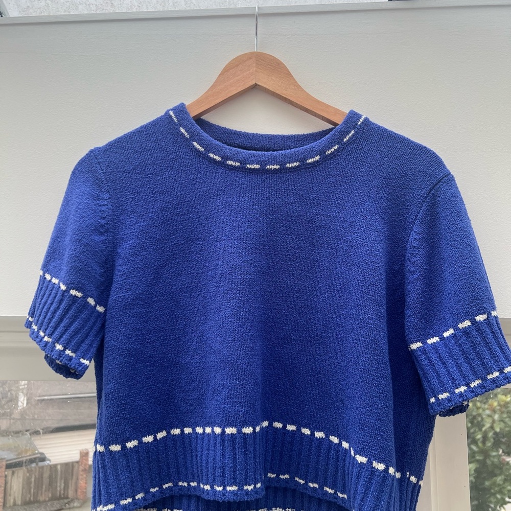 Zara Cobalt Blue Knit Top